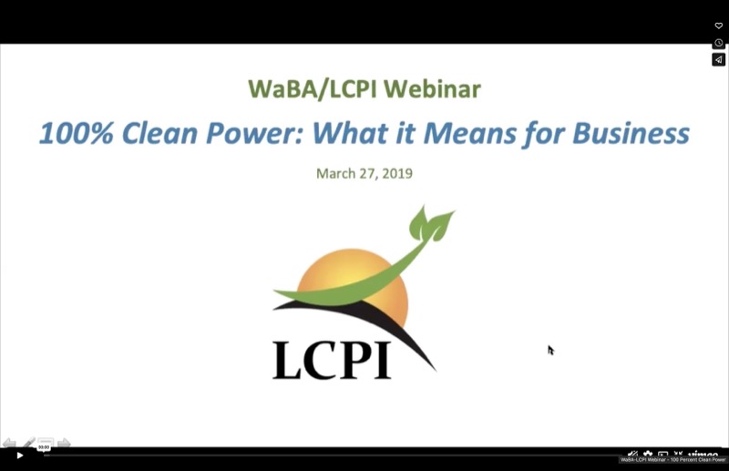 Webinar: 100% Clean Power: What it Means for Business