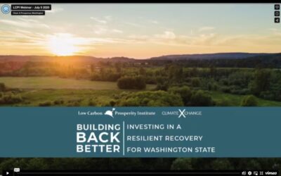 Webinar: Building Back Better: Investing in a Resilient Recovery for Washington State